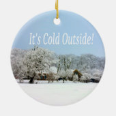 Winterwunderland Keramikornament (Hinten)