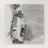 Winterwunderland, Kiefernbaum, Auto Puzzle (Horizontal)