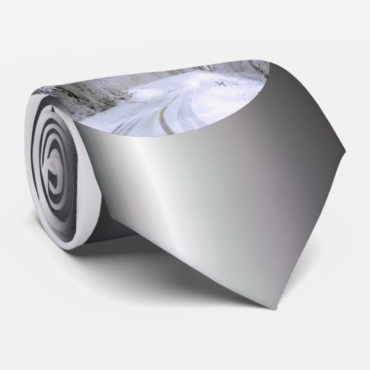 Winterwunderland Krawatte (Gerollt)