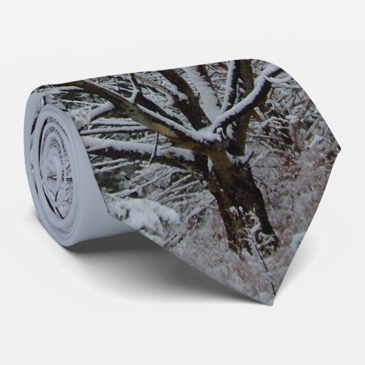Winterwunderland Krawatte (Gerollt)