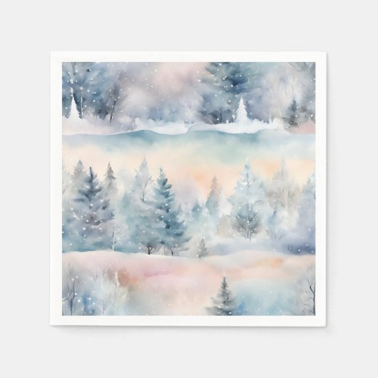 Winterwunderland - künstlerisch serviette (Vorderseite)