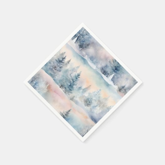 Winterwunderland - künstlerisch serviette (Ecke)
