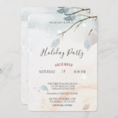 Winterwunderland Landschaft Weihnachten Weihnachte Einladung (Vorne/Hinten)