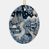 Winterwunderland Landschaftliche Ornamente (Rechts)