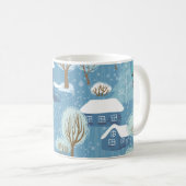 Winterwunderland: Landschaftliches Muster Kaffeetasse (VorderseiteRechts)