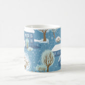Winterwunderland: Landschaftliches Muster Kaffeetasse (Mittel)