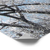 Winterwunderland mit Eisbäumen Poster (Ecke)