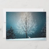 Winterwunderland mit Kaninchen (Vorderseite)