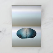 Winterwunderland mit Kaninchen Feiertagskarte (Innenseite)