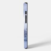 Winterwunderland, Nebel, Fichtenwald und Berge Case-Mate iPhone Hülle (Rückseite / Links)