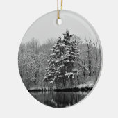 Winterwunderland-Ornament Keramik Ornament (Links)