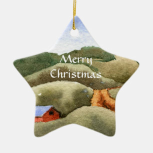 Winterwunderland-Ornament Keramikornament