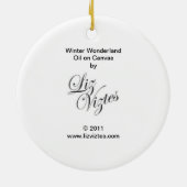 Winterwunderland-Ornament Keramikornament (Hinten)