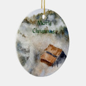 Winterwunderland-Ornament Keramikornament (Rechts)