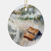 Winterwunderland-Ornament Keramikornament (Links)