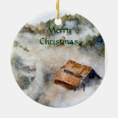 Winterwunderland-Ornament Keramikornament (Hinten)