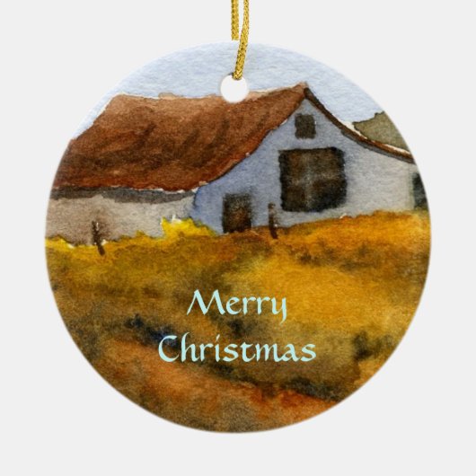 Winterwunderland-Ornament Keramikornament (Vorne)