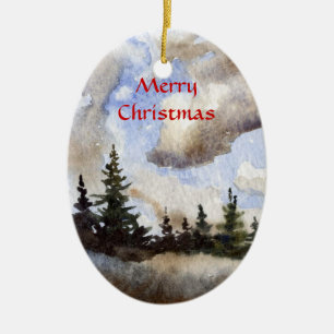 Winterwunderland-Ornament Keramikornament