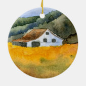 Winterwunderland-Ornament Keramikornament (Hinten)
