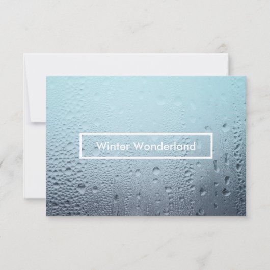 Winterwunderland-Party Einladung (Vorderseite)