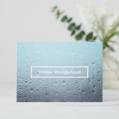 Winterwunderland-Party Einladung (Stehend Vorderseite)