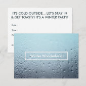 Winterwunderland-Party Einladung (Vorne/Hinten)