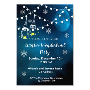 Winter Party Einladungen Zazzle De