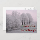 Winterwunderland Postkarte (Vorne/Hinten)