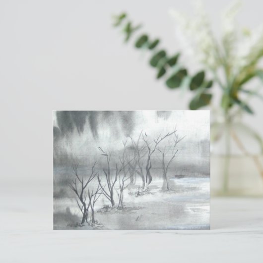 Winterwunderland Postkarte (Stehend Vorderseite)