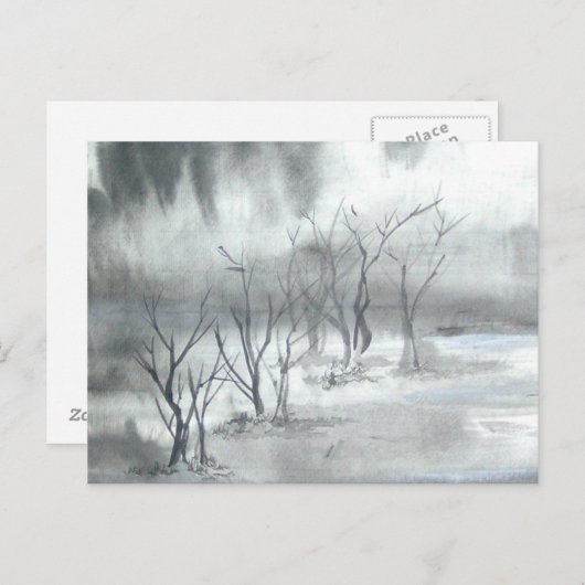 Winterwunderland Postkarte (Vorne/Hinten)