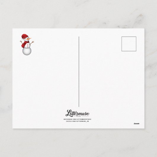 Winterwunderland Postkarte (Rückseite)