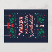 Winterwunderland Postkarte (Vorderseite)