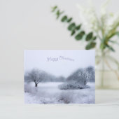 Winterwunderland Postkarte (Stehend Vorderseite)