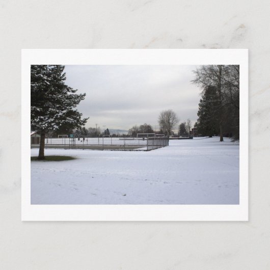 Winterwunderland Postkarte (Vorderseite)