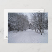 Winterwunderland Postkarte (Vorne/Hinten)