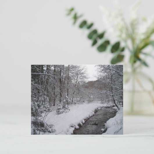 Winterwunderland Postkarte (Stehend Vorderseite)