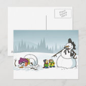 Winterwunderland Postkarte (Vorne/Hinten)