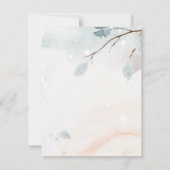 Winterwunderland, Probe-Abendessen der Baumzweige Einladung (Rückseite)