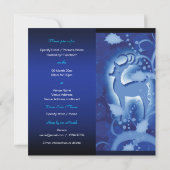 Winterwunderland Rentiere Weihnachten Juli Einladung (Rückseite)