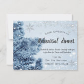 Winterwunderland, Schnee, Schneeflocken Probe Aben Einladung (Vorderseite)