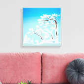 Winterwunderland: Schneebedeckte Bäume Leinwanddruck (Insitu (Wohnzimmer))