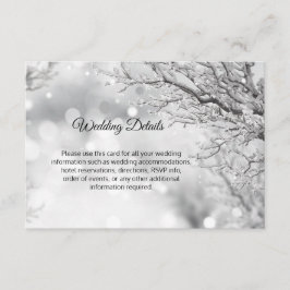 Winterwunderland - Schneefälle - Details Beilagen Begleitkarte