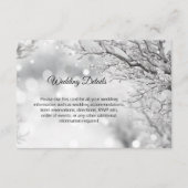 Winterwunderland - Schneefälle - Details Beilagen Begleitkarte (Vorderseite)