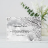 Winterwunderland - Schneefälle - Details Beilagen Begleitkarte (Stehend Vorderseite)