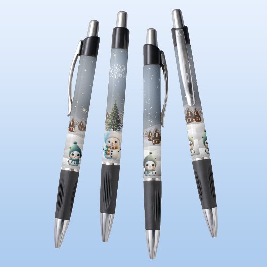 Winterwunderland, Schneemünde, Schnee ⛄️ Schnee 🎄 Kugelschreiber