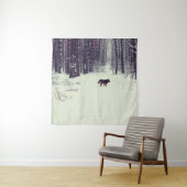 Winterwunderland: Schneewald Wandteppich (Beispiel)