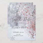 Winterwunderland, Schneezeichenbeleuchtung Save th Save The Date (Vorne/Hinten)