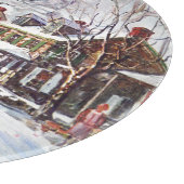 Winterwunderland Schneidebrett (Ecke)