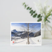 Winterwunderland - Schweiz Postkarte (Stehend Vorderseite)