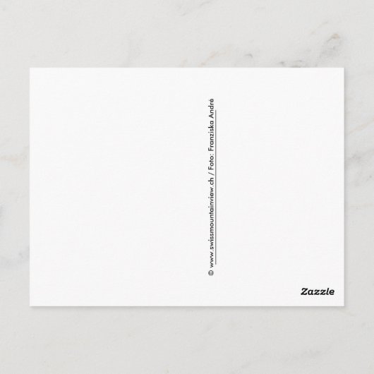 Winterwunderland - Schweiz Postkarte (Rückseite)